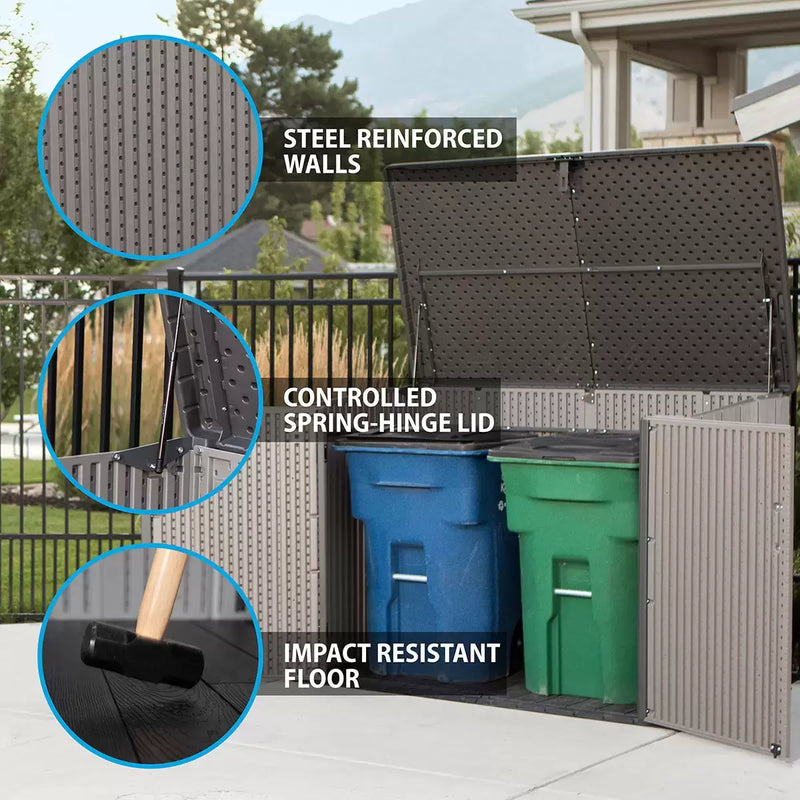 Lifetime 6ft 3" x 3ft 6" (1.9 x 1.1m) Horizontal 2,124 Litre Storage Shed - Model 60296U