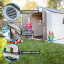 Lifetime 8ft x 15ft (2.4 x 4.5m) Storage Shed - Model 60075