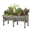 VegTrug 1.8m Medium Raised Wooden Planter in Natural Wood Colour