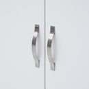 3 Door Wardrobe & Shelves 180cm, Modern Wooden Clothes Storage Cupboards for Bedroom with Hanging Rail