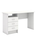 3 Drawer Home Computer Office Desk Table | 1 Storage Shelf Workstation | Large Writing Study Table