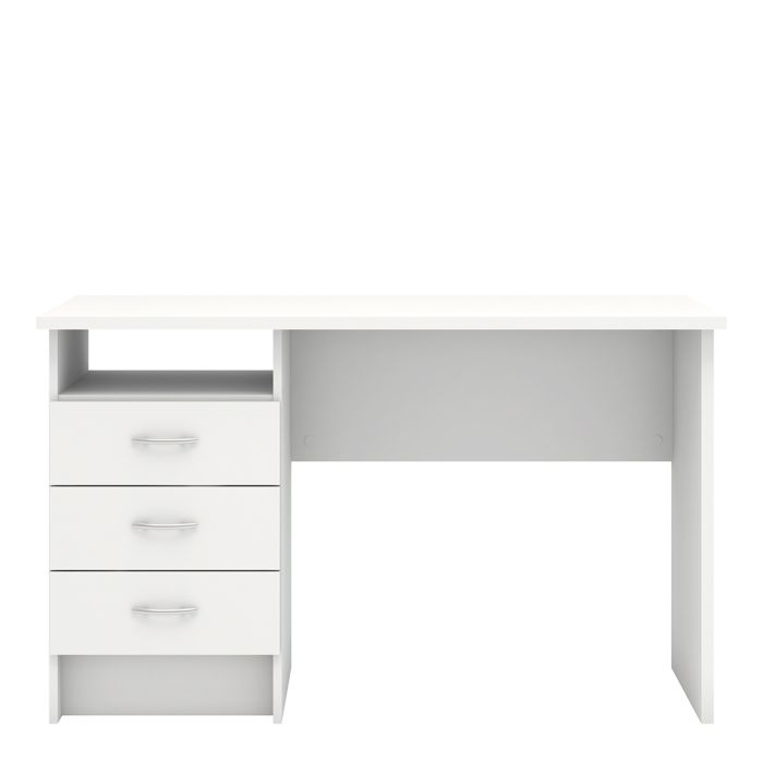 3 Drawer Home Computer Office Desk Table | 1 Storage Shelf Workstation | Large Writing Study Table