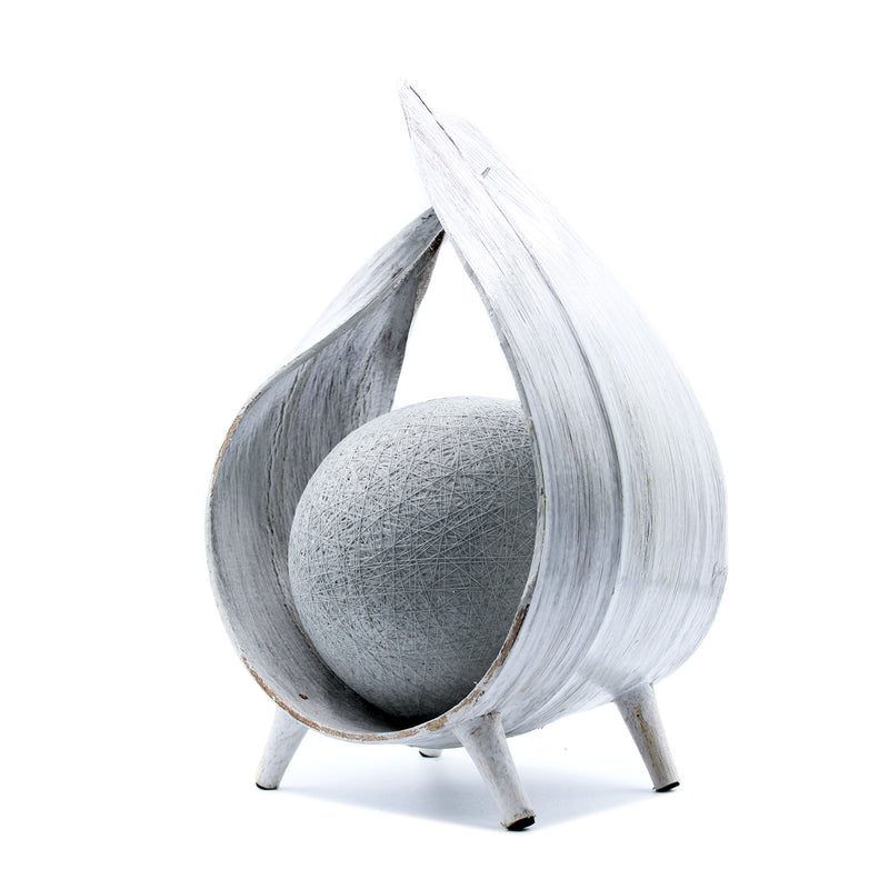 Natural Coconut Lamp Light Stand with Loop