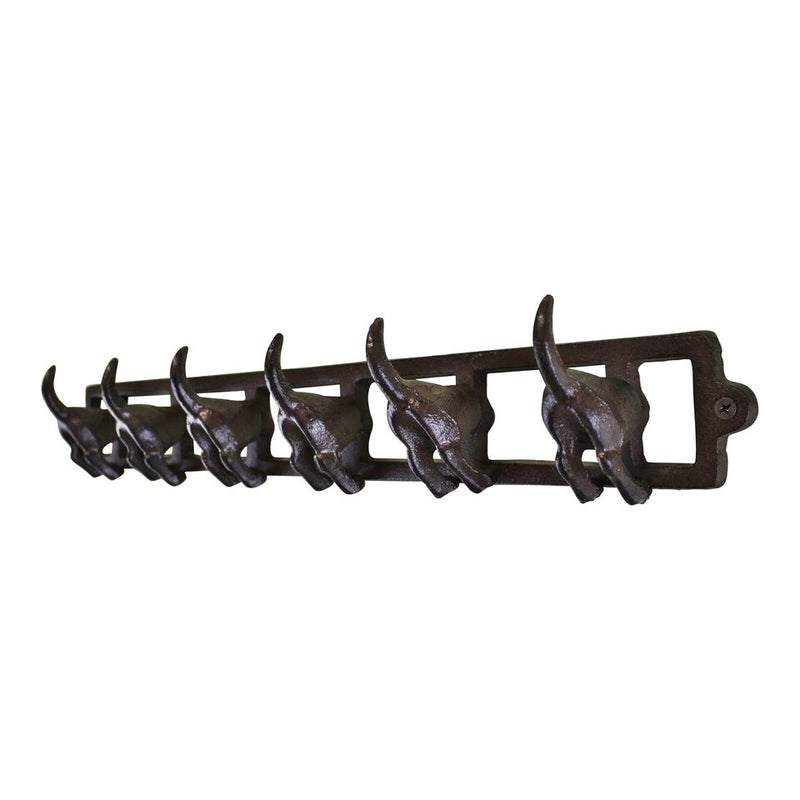 Zinsom Rustic Iron Wall Hooks of Slate Dog Tails for Coats