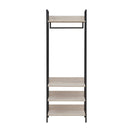 4 Tier Open Wardrobe & Shelves, Coat & Garment Rack Hanging Rail Cloth Rack, Dryer Freestanding Wardrobe For Dressing Room, Bedroom