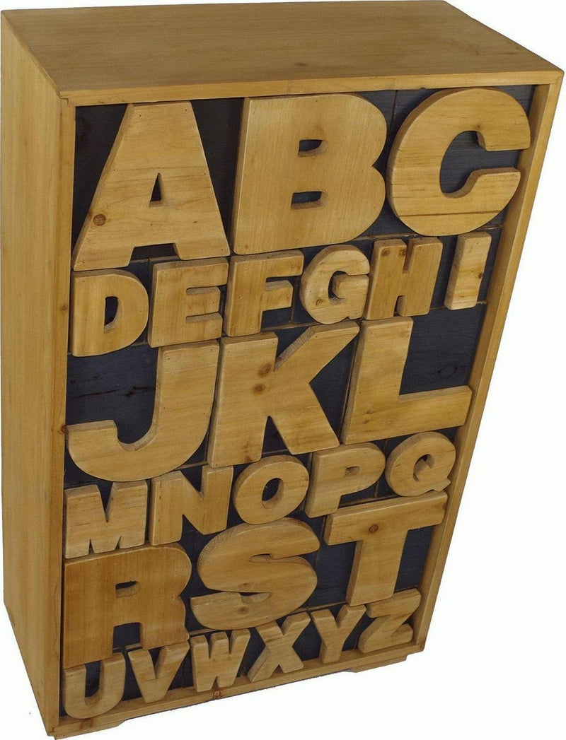 Alphabet Cabinet 54 x 26 x 89cm