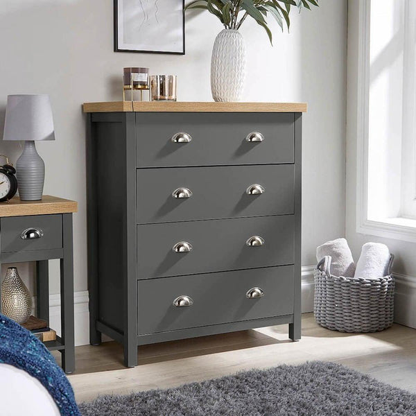 Avon 4 Drawer Chest Graphite