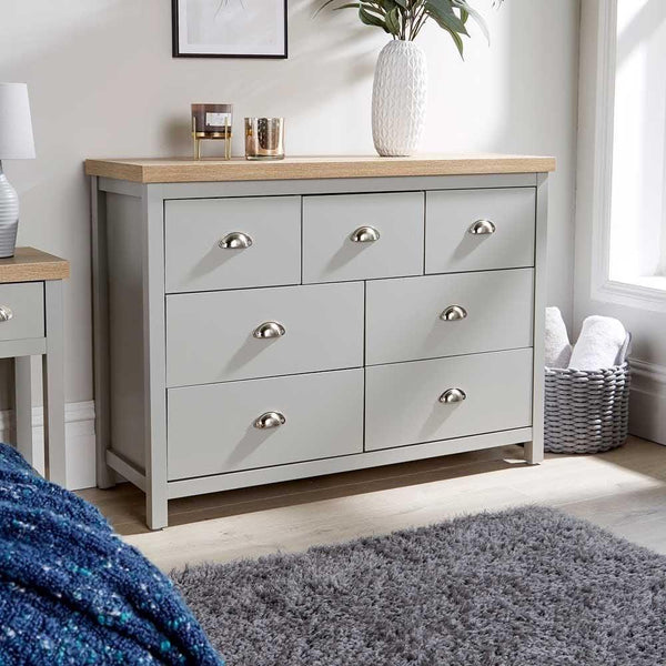 Avon 7 Drawer Chest Grey