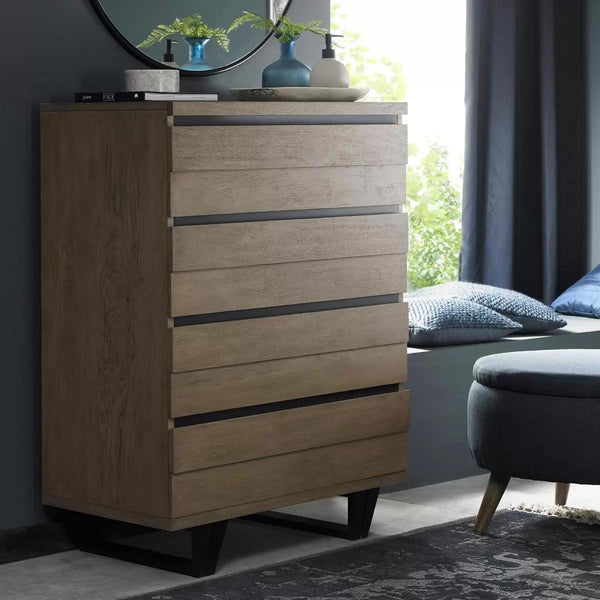 Bentley Designs Tivoli Weathered Oak 4 Drawer Chest of Drawers