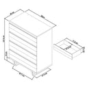 Bentley Designs Tivoli Weathered Oak 4 Drawer Chest of Drawers