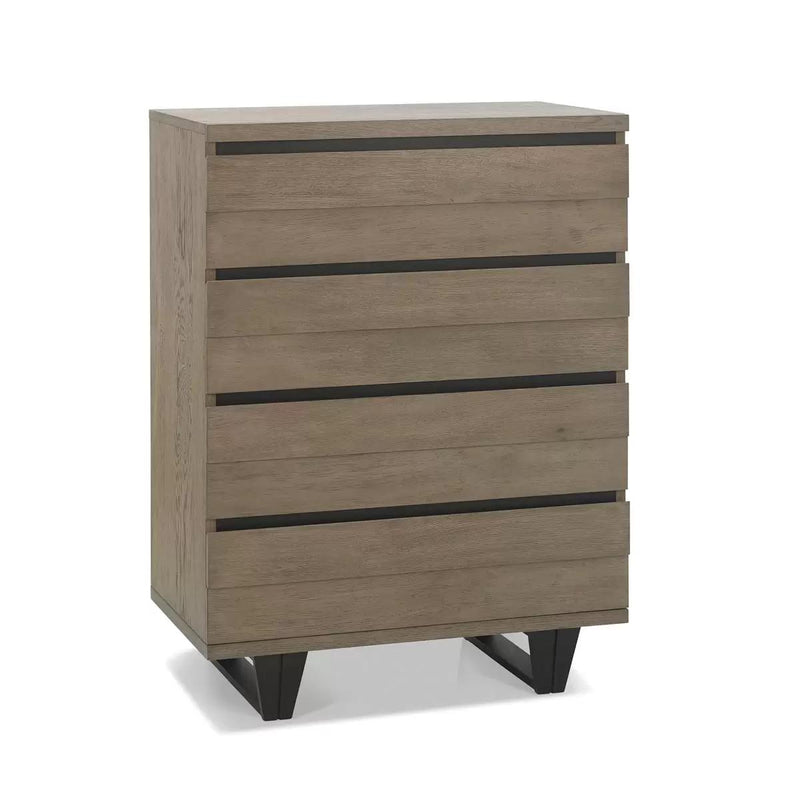 Bentley Designs Tivoli Weathered Oak 4 Drawer Chest of Drawers