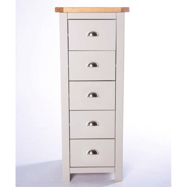 Columbia 5 Drawer Narrow Chest