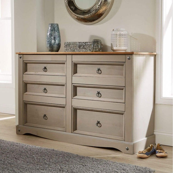 Corona Grey 6 Drawer Chest