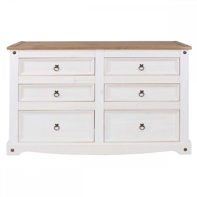 Corona White Chest 6 Drw