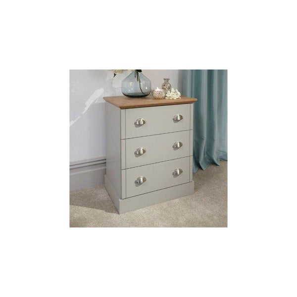 Kendal 3 Drawer Chest Grey