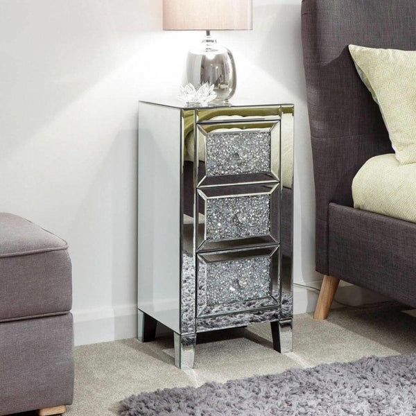 Lucia 3 Drawer Jewelled Chest
