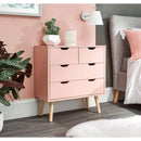 Nyborg 2+2 Drawer Chest Pink