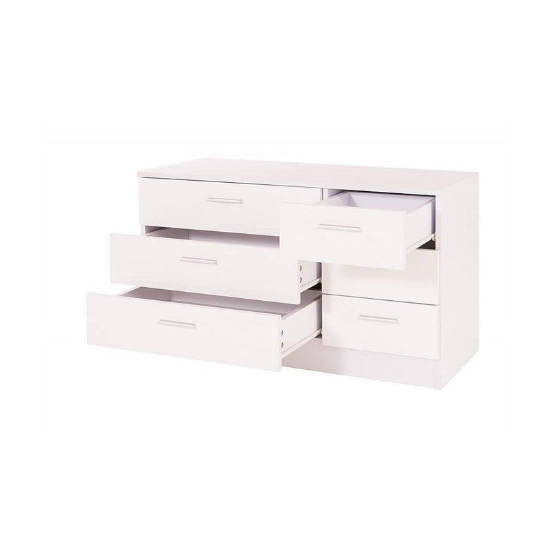 Ottawa 6 Drawer White Gloss