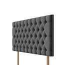 Pocket Spring Bed Company Florence Grey Fabric Headboard in 3 Sizes