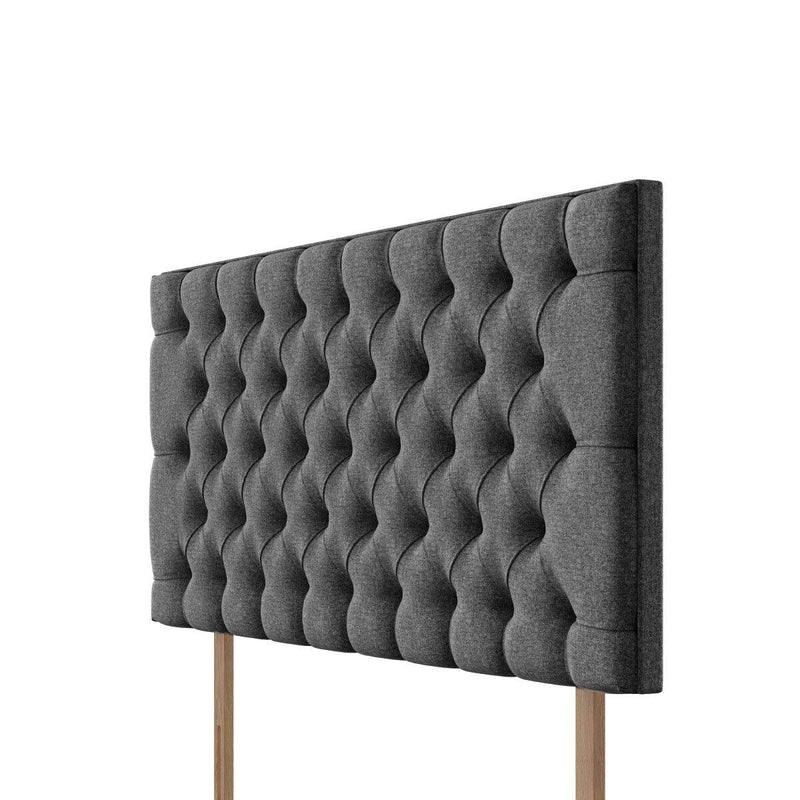 Pocket Spring Bed Company Florence Grey Fabric Headboard in 3 Sizes