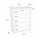 Quebec 5 Drawer Chest