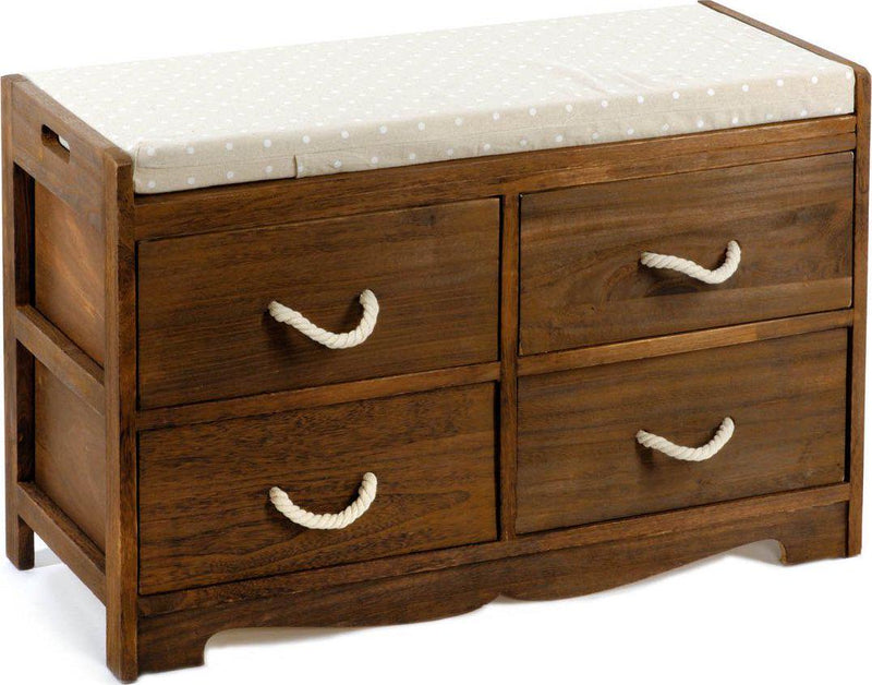 Revesby 4 Drawer Storage Bench 76 x 33 x 51 cm