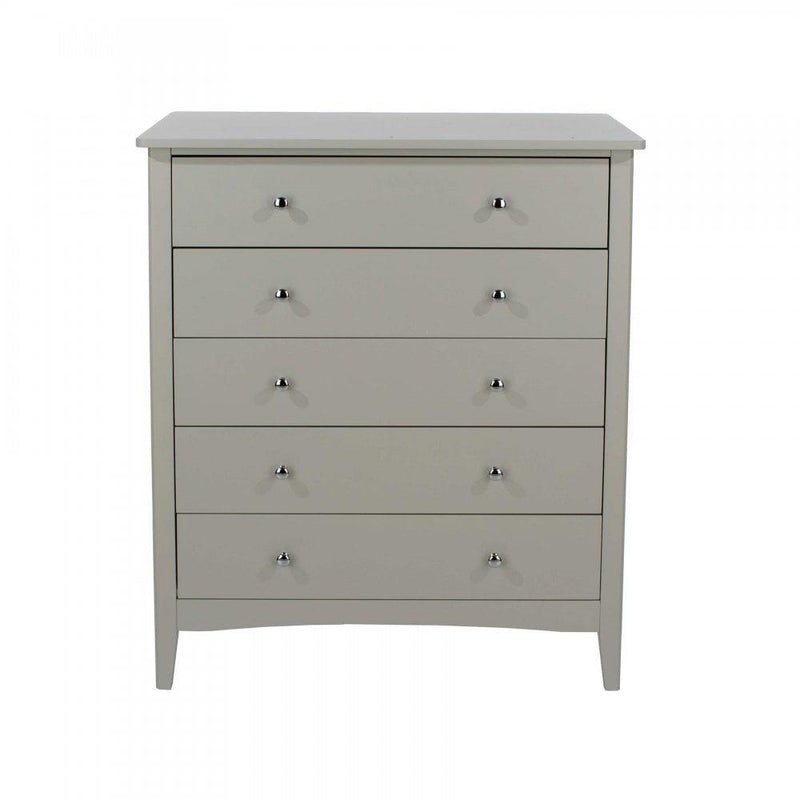 Salerno Grey 5 Drawer Chest