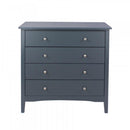 Salerno Midnight Salerno Blue 4 Drawer Chest