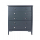Salerno Midnight Salerno Blue 5 Drawer Chest
