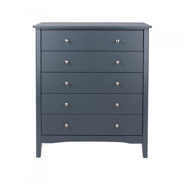 Salerno Midnight Salerno Blue 5 Drawer Chest