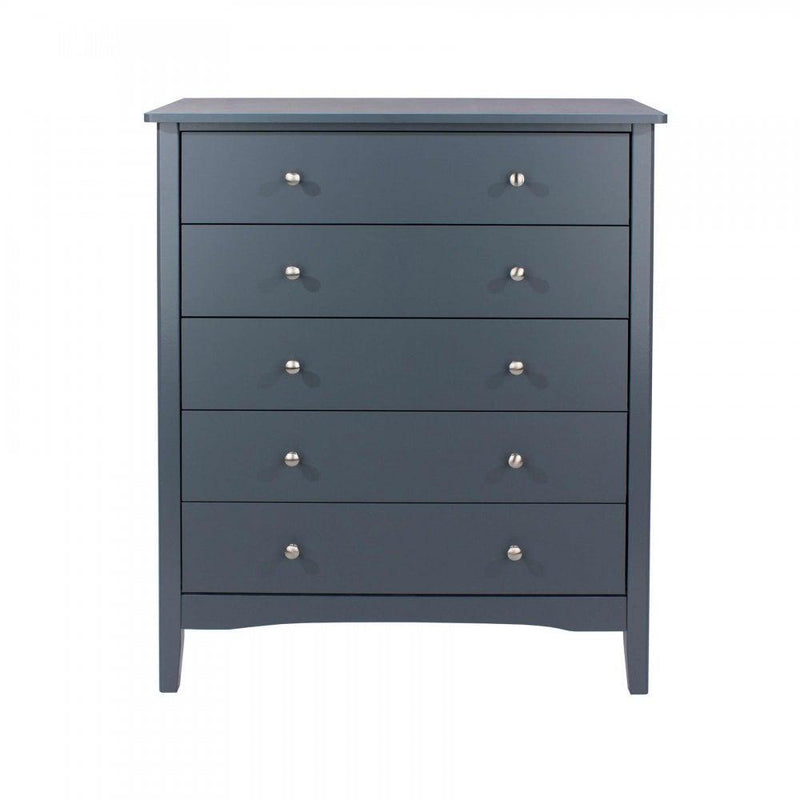 Salerno Midnight Salerno Blue 5 Drawer Chest