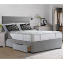 Sealy Monet Pebble Grey Fabric Full Height Headboard in 3 Sizes