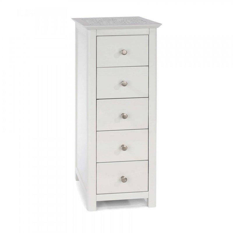 Seville 5 Drawer Narrow Chest