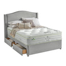 Silentnight 2200 Eco Comfort Breathe Mattress and Slate Grey 4 Drawer Divan in 4 Sizes