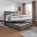 Silentnight Full Ottoman Divan Base with Bloomsbury Headboard in 4 Colours and 3 Sizes