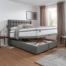 Silentnight Full Ottoman Divan Base with Bloomsbury Headboard in 4 Colours and 3 Sizes