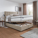 Silentnight Full Ottoman Divan Base with Bloomsbury Headboard in 4 Colours and 3 Sizes