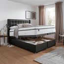 Silentnight Full Ottoman Divan Base with Bloomsbury Headboard in 4 Colours and 3 Sizes