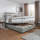 Silentnight Full Ottoman Divan Base with Bloomsbury Headboard in 4 Colours and 3 Sizes