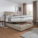 Silentnight Full Ottoman Divan Base with Bloomsbury Headboard in 4 Colours and 3 Sizes