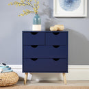Skara Blue Chest of 4 Drawers