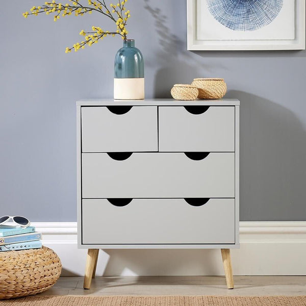 Skara Grey Chest of 4 Drawers