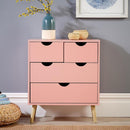 Skara Pink Chest of 4 Drawers