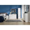 Stratford 5 Drawer White Chest