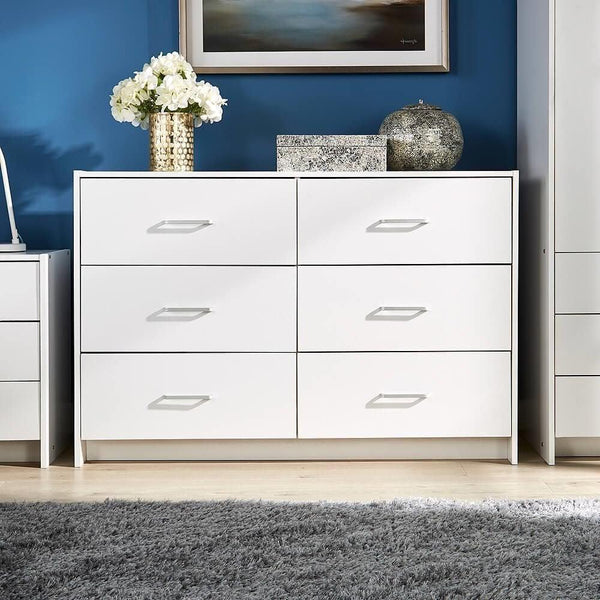 Stratford 6 Drawer Chest White