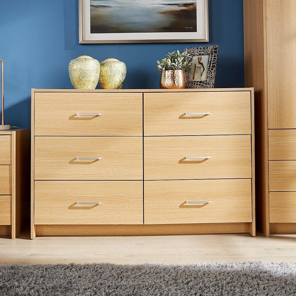 Stratford 6 Drawer Chest Oak