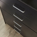 Stratford Black 5 Drw Chest