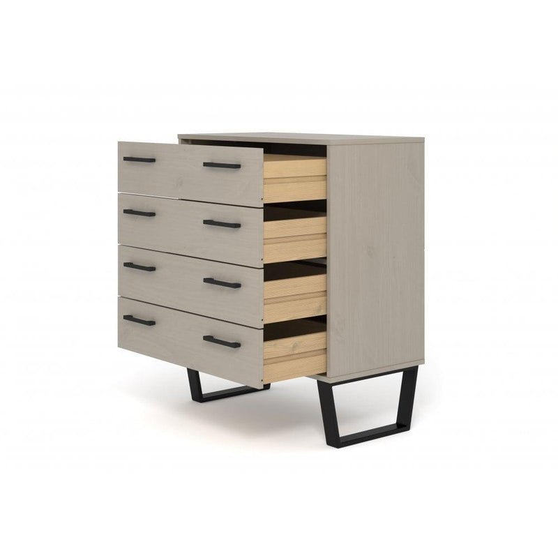 Vigo Grey Chest of 4 Drawers