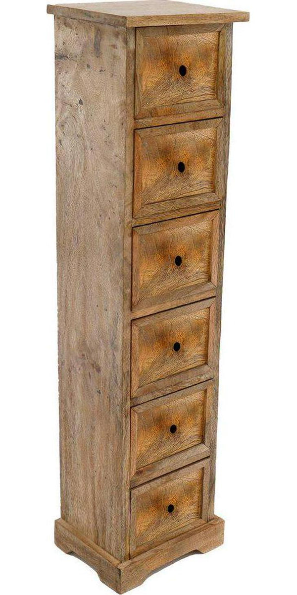 Wooden Cabinet With Six Drawers