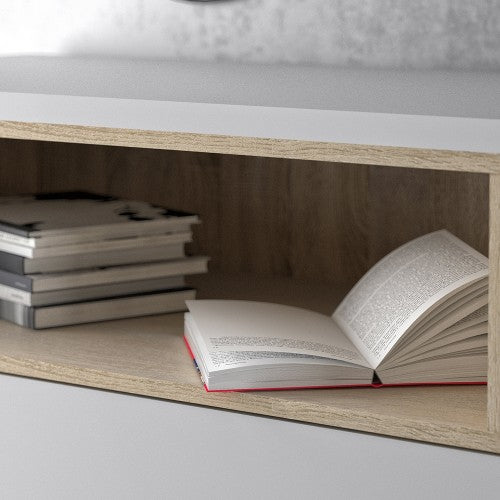 Luscanny Zavetti Large  Sideboard 3 Drawers 3 Doors in White and Oak